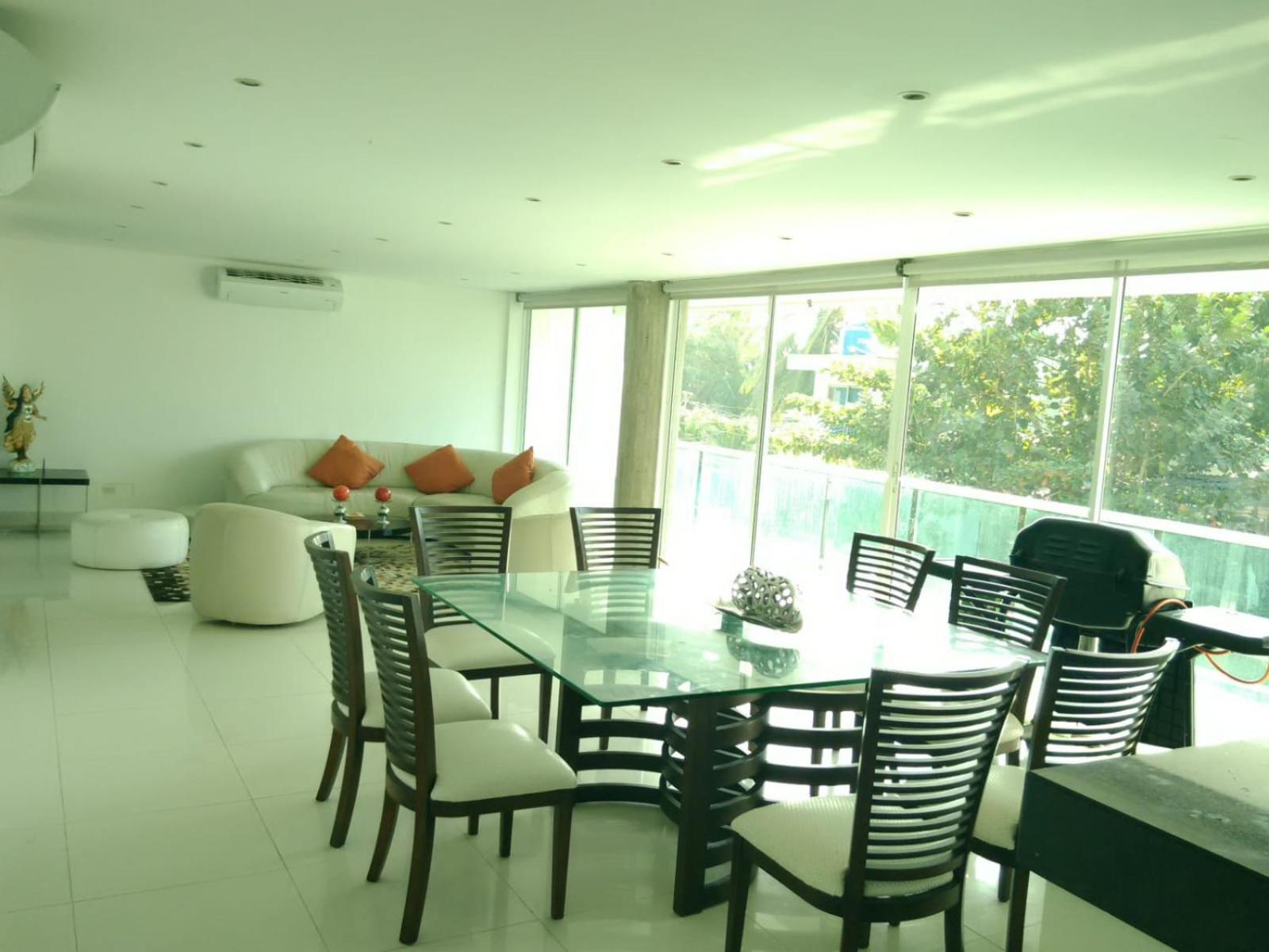 Apartamento Luxury Azul Beach La Boquilla Daire Cartagena Dış mekan fotoğraf